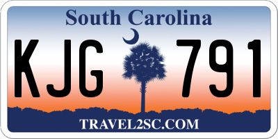 SC license plate KJG791