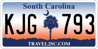 SC license plate KJG793