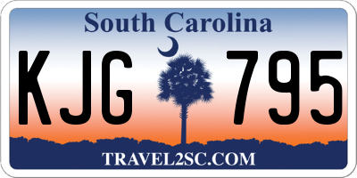 SC license plate KJG795
