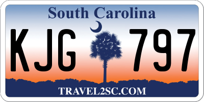 SC license plate KJG797