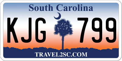 SC license plate KJG799