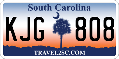 SC license plate KJG808