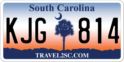 SC license plate KJG814
