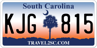 SC license plate KJG815