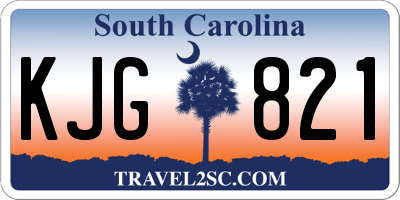 SC license plate KJG821