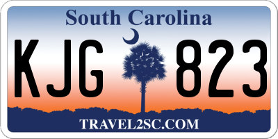 SC license plate KJG823