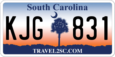SC license plate KJG831