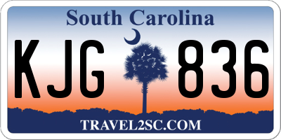 SC license plate KJG836