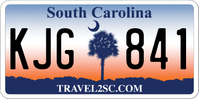 SC license plate KJG841