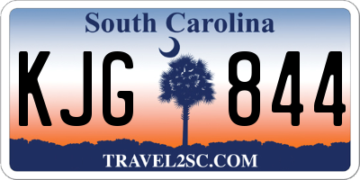 SC license plate KJG844