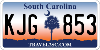 SC license plate KJG853