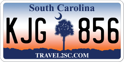 SC license plate KJG856