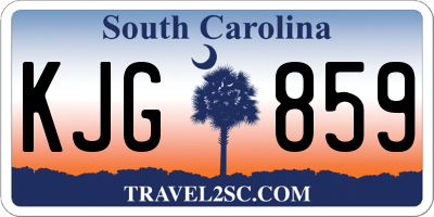 SC license plate KJG859