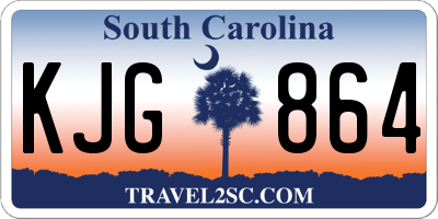 SC license plate KJG864