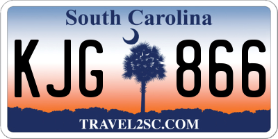 SC license plate KJG866