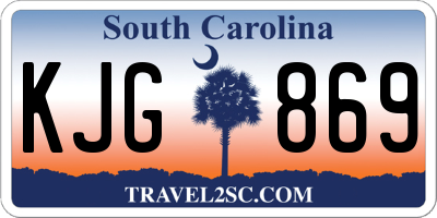 SC license plate KJG869