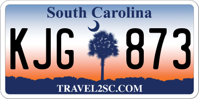 SC license plate KJG873