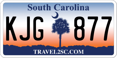 SC license plate KJG877