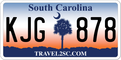 SC license plate KJG878