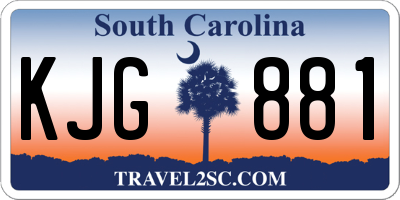 SC license plate KJG881