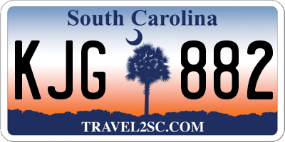 SC license plate KJG882