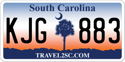 SC license plate KJG883