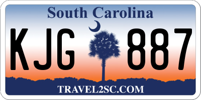 SC license plate KJG887
