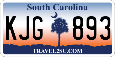 SC license plate KJG893