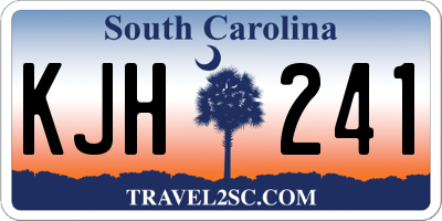 SC license plate KJH241