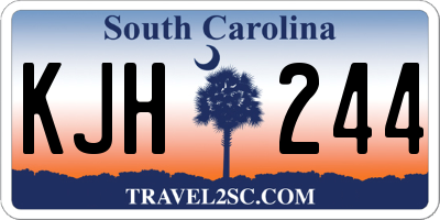 SC license plate KJH244