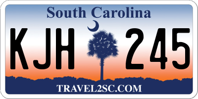 SC license plate KJH245