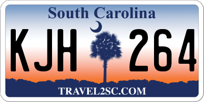 SC license plate KJH264