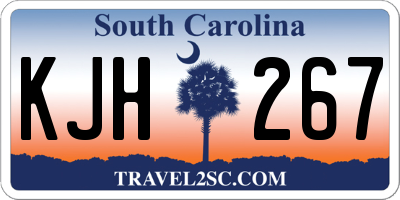 SC license plate KJH267