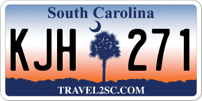 SC license plate KJH271