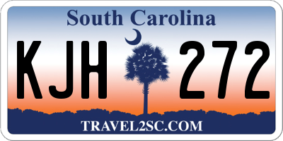 SC license plate KJH272