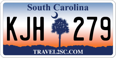 SC license plate KJH279