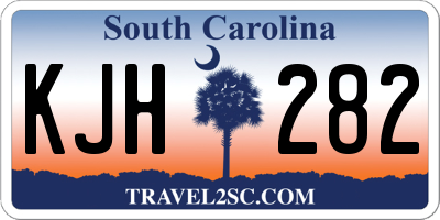 SC license plate KJH282