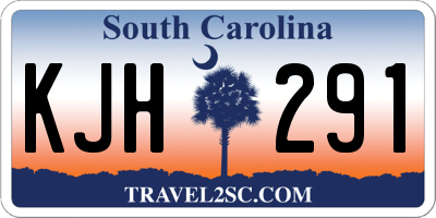 SC license plate KJH291