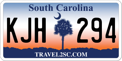 SC license plate KJH294