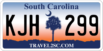 SC license plate KJH299