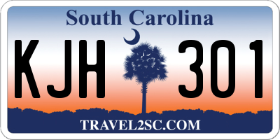 SC license plate KJH301