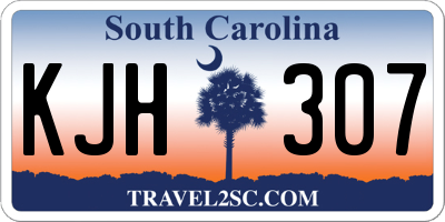SC license plate KJH307