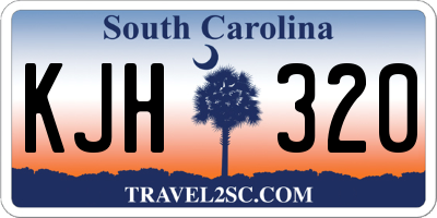 SC license plate KJH320