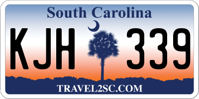 SC license plate KJH339
