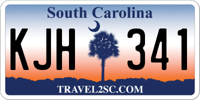 SC license plate KJH341