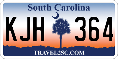SC license plate KJH364