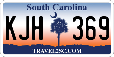 SC license plate KJH369