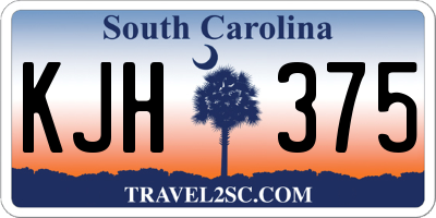 SC license plate KJH375
