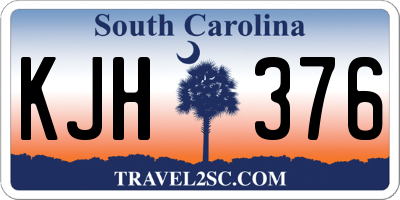 SC license plate KJH376