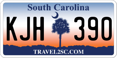 SC license plate KJH390